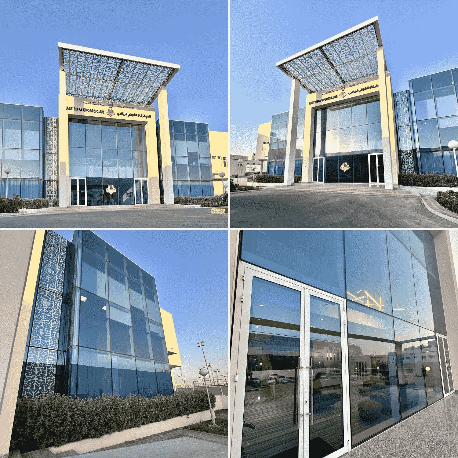 Sports club glass installations